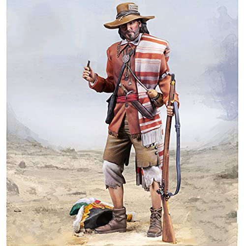 PANGCHENG 1/24 75mm Harz Modellfigur GK Wüstenjäger Unmontierter und unbemalter Bausatz