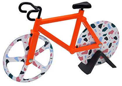 beautyhe Pizza cutters Pizza cutter wheel Wheel pizza cutter pizza cutter bike bike pizza cutter Cycle pizza cutter bike shaped pizza cutter orange