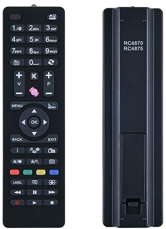 TCNOUMT Fernbedienung Alternative für Telefunken LED-Fernseher RC4875/RC4870 TFL49DFHD03B D32H278R3 TE40282B34C2H Fernbedienung Kompatibel VOX AYA FINLUX DIGIHOME JMB JVC RM-C3182 LT-32VH4455