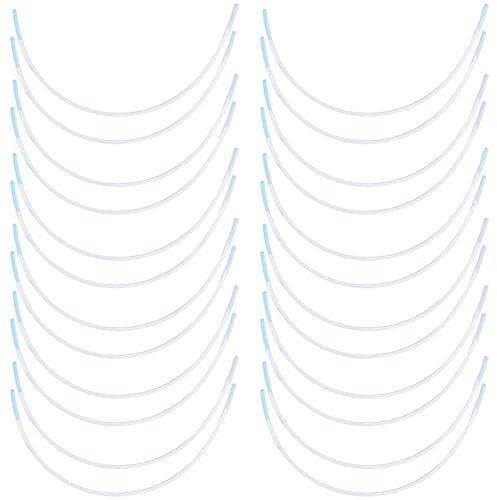 GORGECRAFT 18 Pairs Carbon Steel Bra Wires 20cm Stainless Steel Underwires Replacements Metal Bra Supporters Rings for Bra Shaping Under Wire Women Corset Clothing DIY Making Sewing Supplies