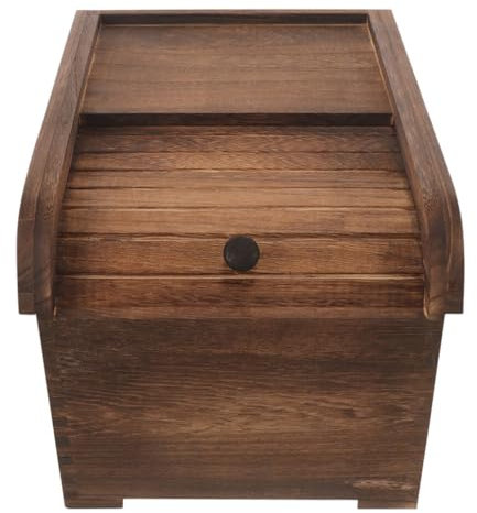 ABOOFAN Sealed Large Rice Container Kitchen Storage Organization Wood Grain Cereal Dispenser