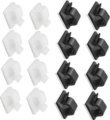 DOITOOL 60stücke Selbstklebende Kabel Clips Kabelhalter Klebekabelclips Für Licht Dekoration Netzwerk Computer Usb Tv Kabel