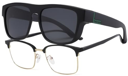Long Keeper Polarisierte Überzieh Sonnenbrille Herren Damen Blendschutz Autofahrer Sonnenbrille Überbrille für Brillenträger Sonnenbrillen UV400 Schutz