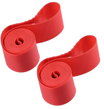 REPAIROCK 12 Bike Wheel Rim Strip Rim Tape Liner Inner Tube Band PVC Red Pair Auto Replacement Parts