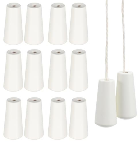 IMIKEYA 12 Pièces Pendentifs en Bois pour Stores À Cordon Boutons De Corde À Tirer pour Rideaux Accessoires Décoratifs Faciles À Installer pour Maison Et Bureau