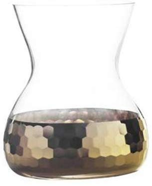 VGVSBG Vaso in Vetro per Fiori Vaso in Vetro Placcato con Coltura idroponica Durevole in Oro e Rosa (Dimensioni: 9,8×20,5 cm, 13×14,5 cm) Vaso (Dimensioni: A-9,8×20,5 cm) per centrotavol