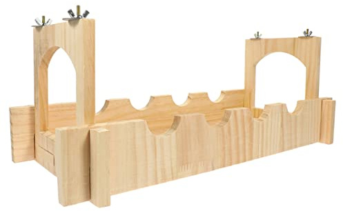 VICASKY 1 juego de puente para animales pequeños de madera para hámsteres y roedores, puente colgante creativo como escondite para mascotas, montaje duradero para jaulas de cobayas
