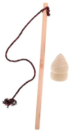 ifundom 1 Set Holz-gyroskop-Spielzeug, Handgefertigt, Kreisel Für Outdoor-Fitness Und Spaß, Chinesisches Retro-Spiel-gyroskop, Gyro-Spielzeug Mit Schnur