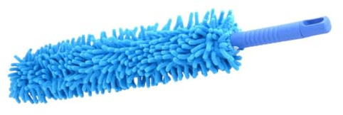 Ipetboom 2 Pcs Adjustable Bendable Microfiber Chenille Dust Cleaner for Household and Car Cleaning Electrostatic Adsorption Reusable and Machine Washable Dusting Brush Blue