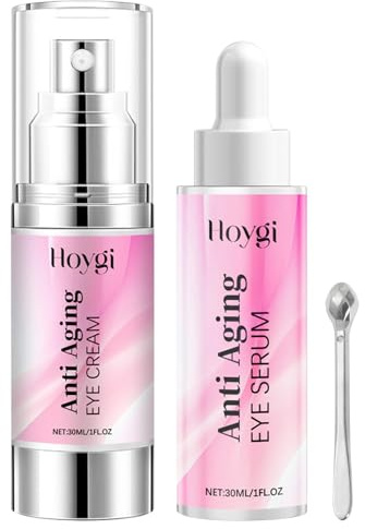 Crema Contorno Occhi Antirughe, Siero Crema per Gli Occhi, Creme Contorno Occhii Anti-Borse e Occhiaie, Kit Siero Occhis Creme, Eye Cream Anti Age Contiene Niacinamide, 60 ml