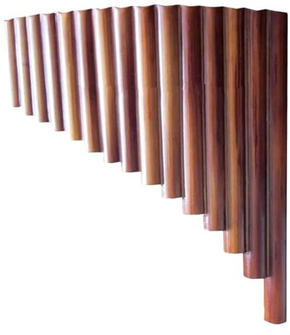 Panflöte Für Erwachsene Panflöte 15 Rohr Bambus Blasinstrument G Taste Handgefertigt Professionelle Leistung(Left hand)