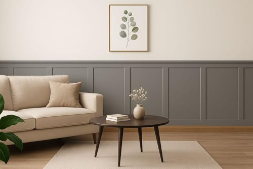 WOODICA 15PCS 6mm Wall Panelling Kit Shaker Style 3D Wall Panel | MDF Wall Panels - Paintable Accent Panels for a Stylish Upgrade to Any Home Decor 100cmx10cm (Glue not Included)