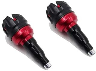 Förlängd Ram Slider Fallskydd För Motorcykel Scooter Moped 8mm Skruv Avgasrör Skyddsstång Axelskydd Styrhöjare motorcykel(RÖD,1 par)