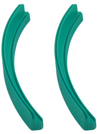 Abaodam Lot de 2 Porte-Cartes Incurvés en Abs Verts, Supports de Jeu de Cartes à Jouer pour Poker et Bridge, Organisateurs Compacts et Stables pour Parties à Domicile et