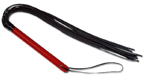 ZADO - Fouet en cuir - Rouge