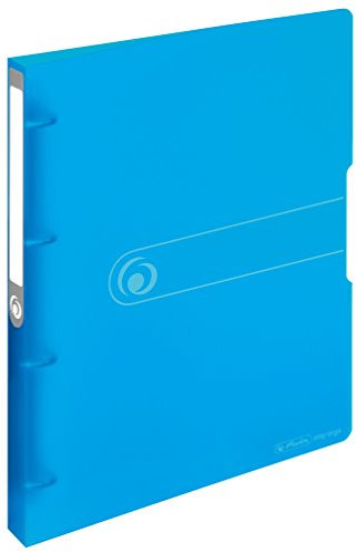Herlitz 11217148 Ringbuch A4, PP, 4-Ring-Kombi-Mechanik, 2,7 cm Rücken, 16 mm Füllhöhe, blau