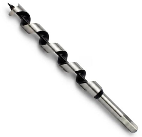 Weischer® - Schlangenbohrer 25 x 320 mm | Holzbohrer Spiralbohrer | 6-Kant-Schaft | Gewindespitze für präzise Bohrung | Weich- & Hartholz | stabiler & bruchfester Bohrer
