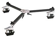 Manfrotto 114MV Cine Video Dolly for Tripods with Twin Spiked Feet - Replaces 3198,Black
