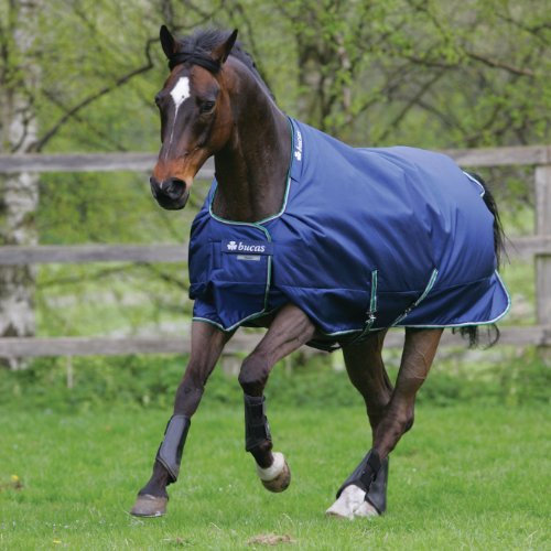Bucas Smartex Rain Big Neck, Regendecke, Blau, Rückenlänge 145 cm
