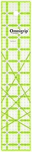 Omnigrip 2-1/2 x 12-1/2 Non-Slip Rectangle Quilting Ruler by Omnigrid