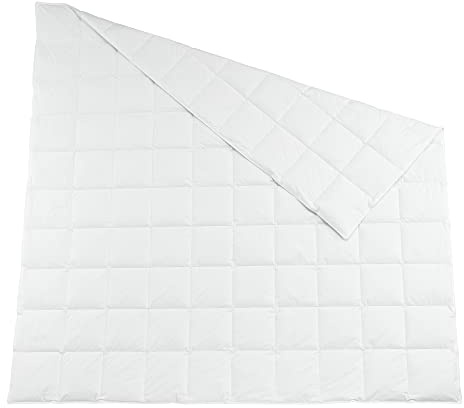 Häussling Home Sommer Daunendecke 220x240 cm | Sommerdecke, Daunendecke Sommer, Made in Germany, 90% Daunen, auch für Allergiker geeignet, Bezug 100% Baumwolle,Füllgewicht 640g