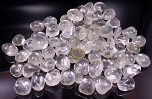 Panotophia Bergkristall Trommelsteine 2-3,5 cm AAA Qualität Handschmeichler 1 kg I Glücksbringer I Energiearbeit | Meditation I Lucky Stone I Glückssteine | Mineralien | Dekosteine I