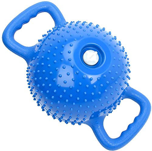 Tragbare Yoga Fitness Massage Wasserkocher Glocke Frauen Wassergefüllte Pilates PVC Doppelgriff Kettlebells Verstellbare Gewichtsübungsgeräte, Blau