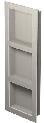 LUX ELEMENTS Vorgefertigte Nische Fertig Zum Verfliesen, Relax-NI XL LREL8203, Gray, 107 x 40,6 cm