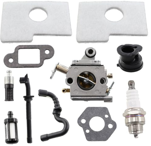 MCHNIC Vergaser mit Luftfilter Benzinfilter Satz für STIHL 017 018 MS 170 MS 180 Kettensäge Ersatz 1130 120 0603 ZAMA C1Q-S57A C1Q-S57B