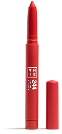3INA Makeup - The 24H Eye Stick 244 - Långvarig vattentät röd ögonskugga - matt och metallisk finish - vegansk - grym fri
