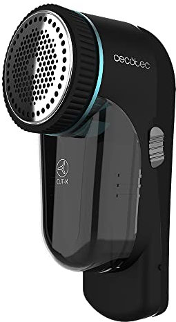 Cecotec Quitapelusas Recargable Cut-X 4500 Garment. 45 Minutos de Autonomía, Rejilla en 3 Tamaños, Sistema de Seguridad, 8800 RPM, Cabezal Regulable y Cepillo de Limpieza, Ergonómico