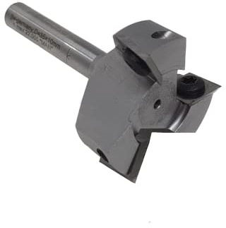 jjw-germany HM - Wendeplatten Planfräser Z=3 D= 35,0mm x 10,0mm Schaft 8,0mm Profi Planfräser für Hand Oberfräsen