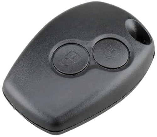 OGGIPRO Schlüsselgehäuse 2 Tasten ohne Klingel Kompatibel mit Renault Clio 3, Twingo 2, Master 3, Kangoo 2, Trafic und Modus | Autoschlüsselgehäuse Plip-Fernbedienung