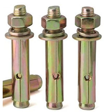 GETREY Expansionsbolzen Rawl, Ankerbolzen, Expansionsschraube aus verzinktem Eisen Externe Expansionsschraube 10 mm Schraubenexpansionsrohr M12 M8 M10 (Farbe: M8) (Farbe: M8) (Color : M12)