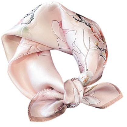 Aufeel Damen Af001 Modern | Kleiner quadratischer Seiden-Schal, Kopftuch und Bandana für Haar oder Tasche, in Geschenkverpackung