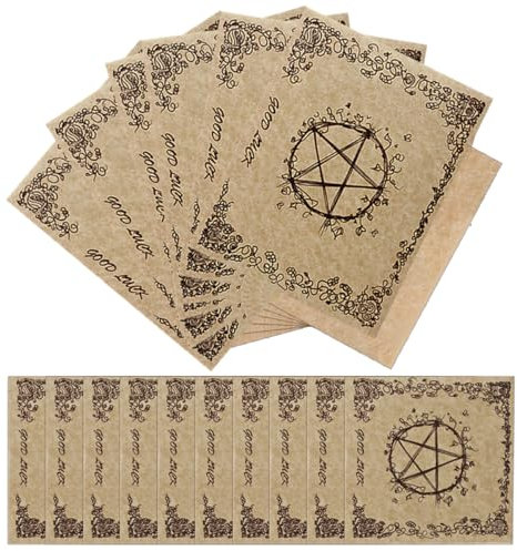 Generic Sheets Vintage Parchment Paper Blank Writing Cardstock Memo Pad Hand-Painted Business Card Paper for Writing Letters Art Greeting Cards
