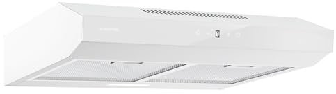 Klarstein Cappa Aspirante a Incasso, Cappa Cucina con Filtro, Cappa Aspirante Cucina in Alluminio, Cappa da Parete con Flusso d'Aria 175m³/h, Illuminazione LED, Timer, Cappa Aspirante Filtrante