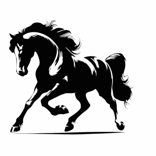 Aufkleber Wildes Pferd – Sticker für Auto, Pferdeanhänger, Wohnmobil & Trailer – viele Farben & Größen von DIE WERBESCHEUNE