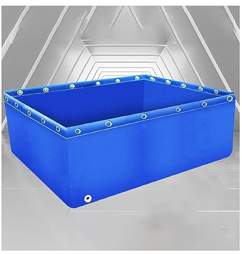 Ponds Canvas Fish Tank with Grommets - Large Aquaculture Pool for Emergency Water Supply and Drought Resistance - Portable Koi Pond for Fish Pond, Aquarium Pool, and More