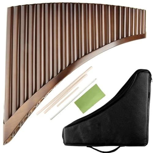 Panflöte Mit 22 Pfeifen C-Taste Panflöte Holzblasinstrument Bambus-Panflöte(Right)