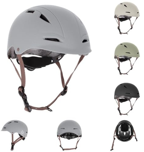 Kikka boo Casco protettivo per bambini, 46-56 cm, con 9 grandi aperture, cinghie regolabili, colore: grigio