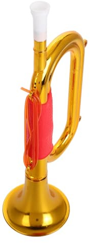 Milisten Charge Props Trompete Horn Trompete Musikrequisite für Kunststoff Golden
