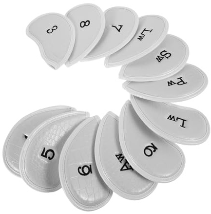 Didiseaon 12pcs Golf Club Head Covers for Fairway Woods Driver Hybrids Golf Club Cap Protector Iron Head Covers Sports Fan