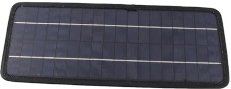 Aumotop Chargeur de Batterie de Panneau Solaire Polyvalent 12V 5W, pour Voiture, Moto, Bateau Remorquage