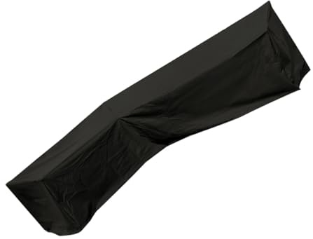 COLLBATH Housse de Canapé D’Angle en Tissu Oxford 210D Imperméable Dimensions 215X215X87 CM Protection Extérieure pour Mobilier de Jardin Couverture Patio Résistante aux Intempéries