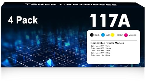 117A Toner Cartridges Replacement for HP 117A W2072A W2070A W2071A W2073A