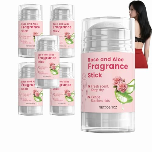 Rose Aloe Fragrances Sticks, Nourishful Skin Fragrances Sticks, Hydrated Complexion Fragrancea, Freshening Scent Fragrancea, Enhanced Feel Fragrance, Purifying Touch Fragrance, 6 pezzi