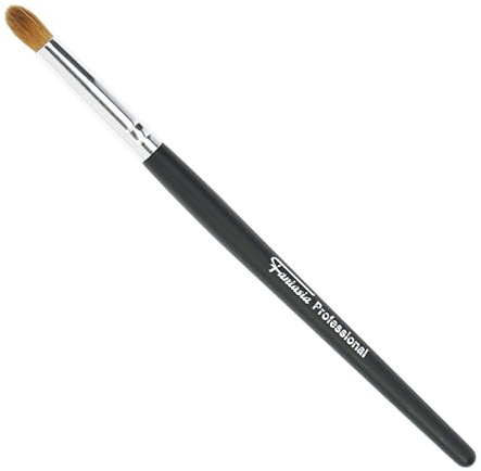 Lidschattenpinsel Naturhaar spitz, edler Makeup Pinsel in Schwarz, Lidfaltenpinsel aus Rotmarder-Haar, Bananenpinsel Länge: 16cm, sanfter Schminkpinsel von Fantasia