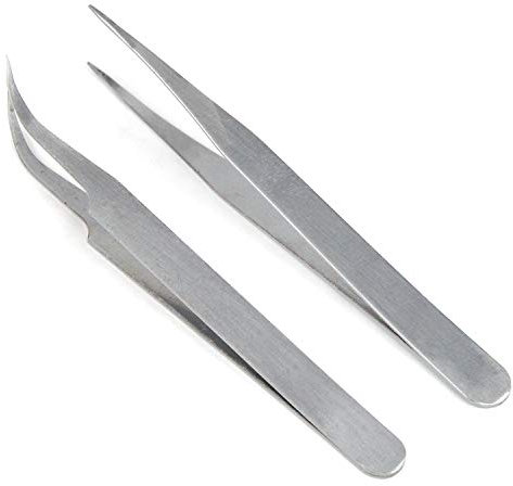2 x Pinzette - TRIXES Pinze per gemme e strass, strumento di raccolta gel acrilico per decorazione unghie - pinza unghie