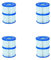 Filter Cartridge VI for Lay-Z-Spa Miami, Vegas, Monaco 4 x Twin Pack